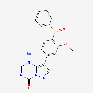 molecular formula C18H13N4NaO3S B1260237 BOF-4272 CAS No. 142181-44-0