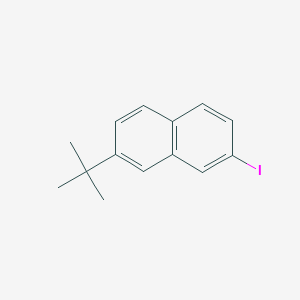 molecular formula C14H15I B12602382 2-tert-Butyl-7-iodonaphthalene CAS No. 648933-96-4