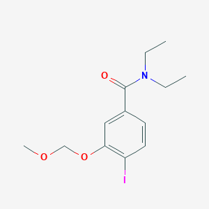 molecular formula C13H18INO3 B12602395 N,N-Diethyl-4-iodo-2-(methoxy-methoxy)-benzamide 