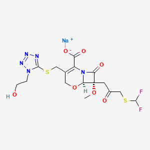 molecular formula C16H18F2N5NaO7S2 B1260240 氟马林 (TN) 