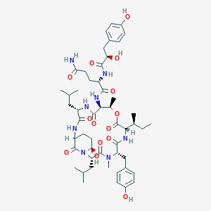 molecular formula C51H74N8O14 B1260241 铜绿肽 917S-C 