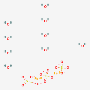 molecular formula Fe2H18O21S3 B1260246 Ferric sulfate nonahydrate 