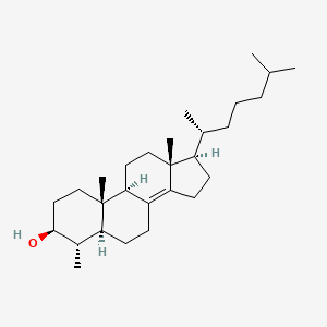 molecular formula C28H48O B1260250 4α-甲基-5α-胆固醇-8(14)-烯-3β-醇 CAS No. 62014-96-4