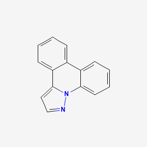 molecular formula C15H10N2 B1260251 Pyrazolo[1,5-f]phenanthridine 