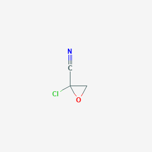 molecular formula C3H2ClNO B12602518 2-Chlorooxirane-2-carbonitrile CAS No. 916141-26-9