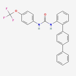 molecular formula C26H19F3N2O2 B12602525 1-[2-(4-phenylphenyl)phenyl]-3-[4-(trifluoromethoxy)phenyl]urea CAS No. 917966-50-8