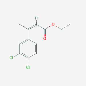 molecular formula C12H12Cl2O2 B12602539 Ethyl (2Z)-3-(3,4-dichlorophenyl)but-2-enoate 