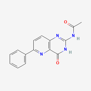 molecular formula C15H12N4O2 B12602544 N-(4-Oxo-6-phenyl-1,4-dihydropyrido[3,2-d]pyrimidin-2-yl)acetamide CAS No. 917757-18-7
