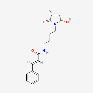molecular formula C18H22N2O3 B1260256 gigantamide A 