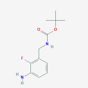 molecular formula C12H17FN2O2 B12602563 Tert-butyl 3-amino-2-fluorobenzylcarbamate CAS No. 903556-52-5