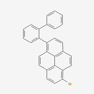 molecular formula C28H17Br B12602579 1-([1,1'-Biphenyl]-2-yl)-6-bromopyrene CAS No. 643753-66-6