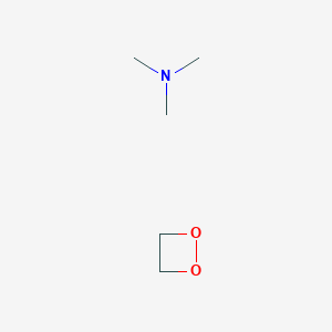 molecular formula C5H13NO2 B12602637 N,N-Dimethylmethanamine--1,2-dioxetane (1/1) CAS No. 879016-19-0