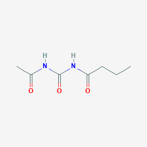 molecular formula C7H12N2O3 B12602666 N-(acetylcarbamoyl)butanamide CAS No. 873972-81-7