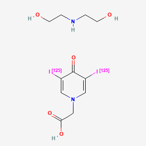 molecular formula C11H16I2N2O5 B1260267 Iodopyracet I-125 CAS No. 78308-51-7