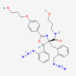 (4R,5R)-4-[[2-(azidomethyl)phenyl]methyl]-5-(2-azidophenyl)-2-[4-(3-hydroxypropoxy)phenyl]-N-(3-methoxypropyl)-5H-oxazole-4-carboxamide