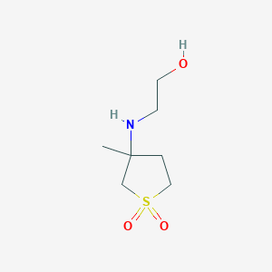 molecular formula C7H15NO3S B126027 2-[(3-Methyl-1,1-dioxothiolan-3-yl)amino]ethanol CAS No. 151775-04-1