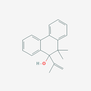 molecular formula C19H20O B12602732 10,10-Dimethyl-9-(prop-1-EN-2-YL)-9,10-dihydrophenanthren-9-OL CAS No. 911305-32-3
