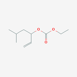 molecular formula C10H18O3 B12602745 Ethyl 5-methylhex-1-en-3-yl carbonate CAS No. 910657-69-1