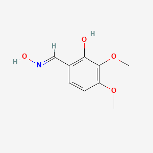 molecular formula C9H11NO4 B12602763 6-[(Hydroxyamino)methylidene]-2,3-dimethoxycyclohexa-2,4-dien-1-one 