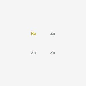 molecular formula RuZn3 B12602765 Ruthenium--zinc (1/3) CAS No. 918634-50-1