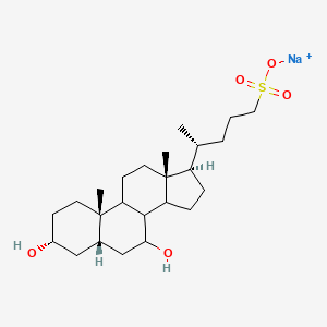 molecular formula C24H41NaO5S B1260278 Sodium 3,7-dihydroxycholane-24-sulfonate 