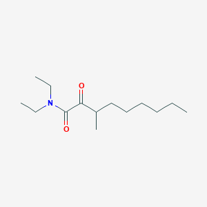 molecular formula C14H27NO2 B12602803 N,N-Diethyl-3-methyl-2-oxononanamide CAS No. 884508-02-5