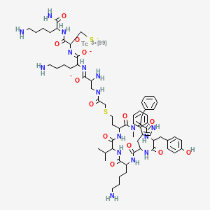 molecular formula C65H93N16O13S2Tc B1260281 Technetium Tc 99m depreotide 