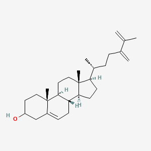 molecular formula C28H44O B1260284 (8S,9S,10R,13R,14S,17R)-10,13-dimethyl-17-[(2R)-6-methyl-5-methylidenehept-6-en-2-yl]-2,3,4,7,8,9,11,12,14,15,16,17-dodecahydro-1H-cyclopenta[a]phenanthren-3-ol 