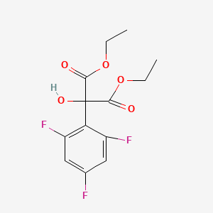 molecular formula C13H13F3O5 B12602881 Diethyl hydroxy(2,4,6-trifluorophenyl)propanedioate CAS No. 918418-35-6
