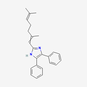 molecular formula C24H26N2 B12602913 2-(2,6-Dimethylhepta-1,5-dien-1-yl)-4,5-diphenyl-1H-imidazole CAS No. 918636-27-8