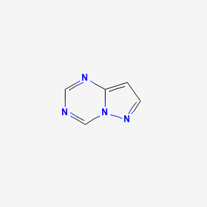 molecular formula C5H4N4 B1260295 Pyrazolo[1,5-a][1,3,5]triazine CAS No. 274-72-6
