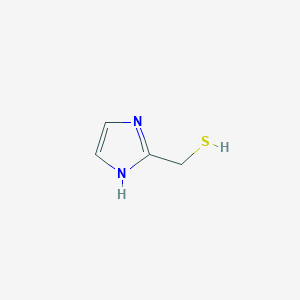 molecular formula C4H6N2S B1260296 1H-Imidazole-2-methanethiol 