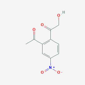 molecular formula C10H9NO5 B12602983 1-(2-Acetyl-4-nitrophenyl)-2-hydroxyethan-1-one CAS No. 872611-39-7
