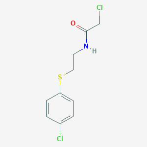 2-chloro-N-{2-[(4-chlorophenyl)thio]ethyl}acetamide