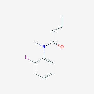 molecular formula C11H12INO B12603049 N-(2-iodophenyl)-N-methylbut-2-enamide CAS No. 918334-75-5