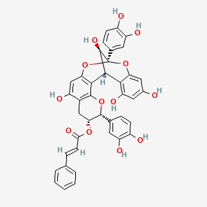 molecular formula C39H30O13 B1260307 3'-O-cinnamoylprocyanidin A-2 