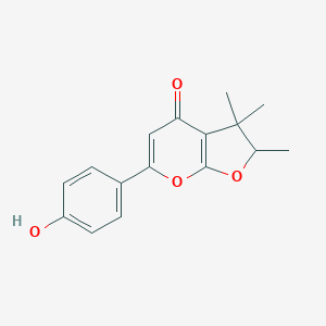 molecular formula C16H16O4 B126031 Hyperbrasilone CAS No. 158991-19-6