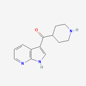 molecular formula C13H15N3O B12603103 4-(1H-Pyrrolo[2,3-B]pyridin-3-ylcarbonyl)piperidine 