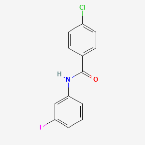 molecular formula C13H9ClINO B12603114 4-chloro-N-(3-iodophenyl)benzamide 