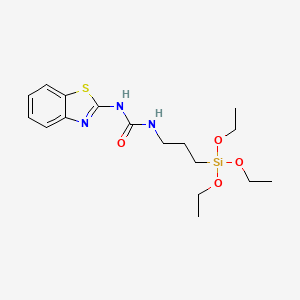 molecular formula C17H27N3O4SSi B12603120 N-1,3-Benzothiazol-2-yl-N'-[3-(triethoxysilyl)propyl]urea CAS No. 649774-78-7