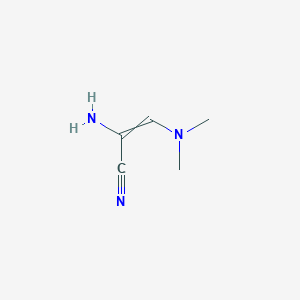 molecular formula C5H9N3 B12603127 2-Amino-3-(dimethylamino)prop-2-enenitrile CAS No. 649755-73-7