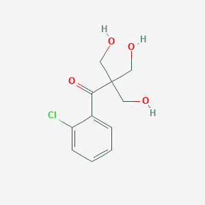 molecular formula C11H13ClO4 B12603152 1-(2-Chlorophenyl)-3-hydroxy-2,2-bis(hydroxymethyl)propan-1-one CAS No. 648416-60-8