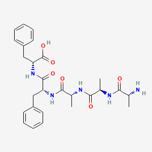 molecular formula C27H35N5O6 B12603156 D-Alanyl-D-alanyl-D-alanyl-D-phenylalanyl-D-phenylalanine CAS No. 644997-16-0