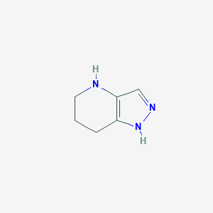 molecular formula C6H9N3 B1260316 4,5,6,7-Tetrahydro-1H-pyrazolo[4,3-b]pyridine CAS No. 1189853-67-5