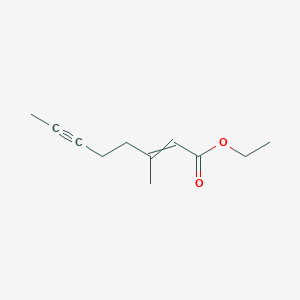 molecular formula C11H16O2 B12603185 Ethyl 3-methyloct-2-en-6-ynoate CAS No. 646994-21-0