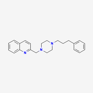 molecular formula C23H27N3 B12603198 2-{[4-(3-Phenylpropyl)piperazin-1-yl]methyl}quinoline CAS No. 918481-33-1