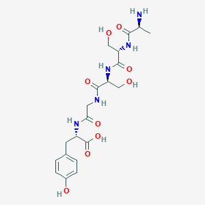 molecular formula C20H29N5O9 B12603237 L-Alanyl-L-seryl-L-serylglycyl-L-tyrosine CAS No. 911427-99-1