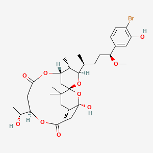 molecular formula C32H47BrO10 B1260329 Manauealide B 