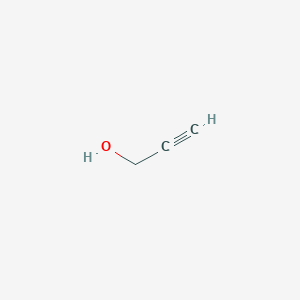 molecular formula C3H4O<br>CHCCH2OH<br>C3H4O B126033 丙炔醇 CAS No. 107-19-7