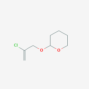 molecular formula C8H13ClO2 B12603303 2H-Pyran, 2-[(2-chloro-2-propen-1-yl)oxy]tetrahydro- CAS No. 918788-83-7